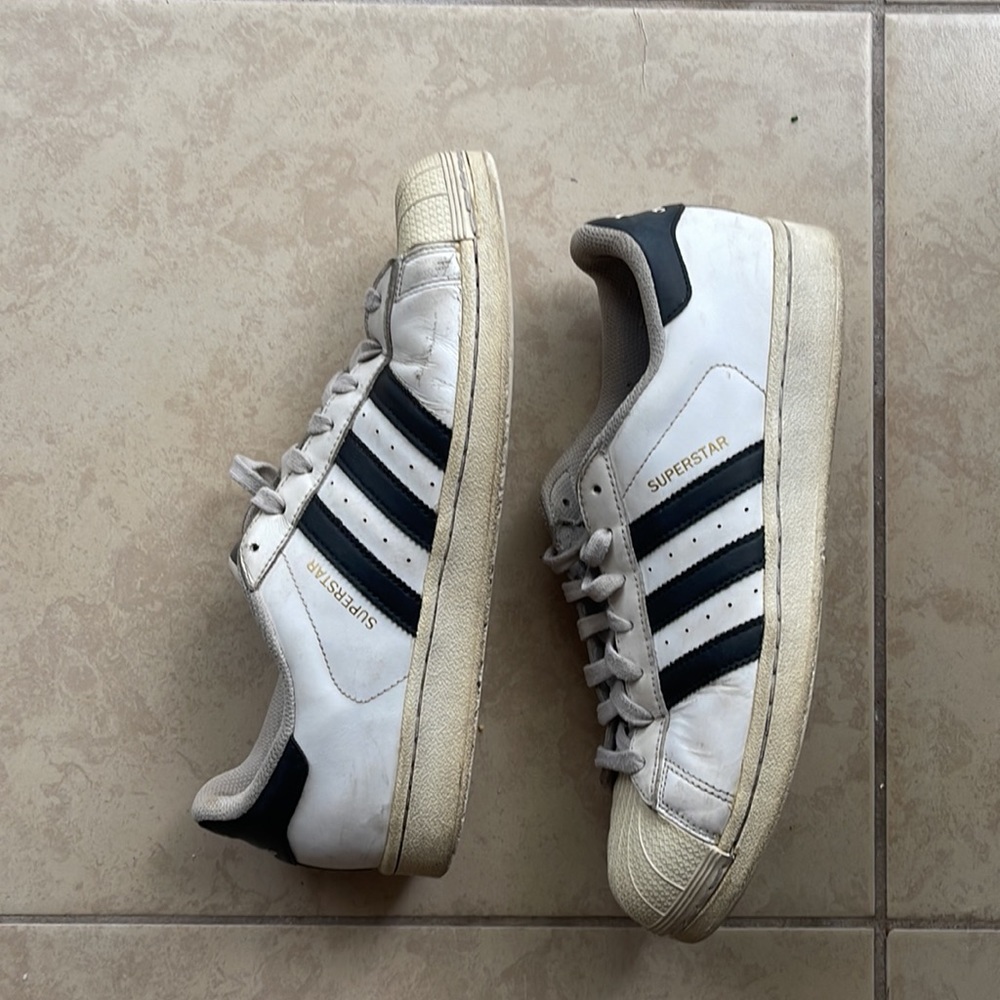 Adidas superstar white/black sneakers